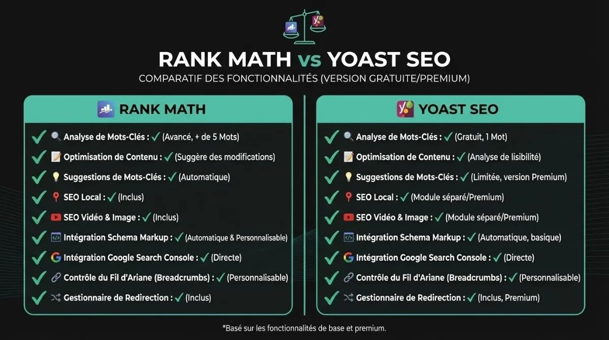 [Comparaison Rank Math vs Yoast]