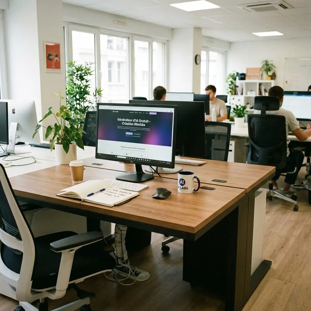 [Bureau avec générateur IA gratuit]