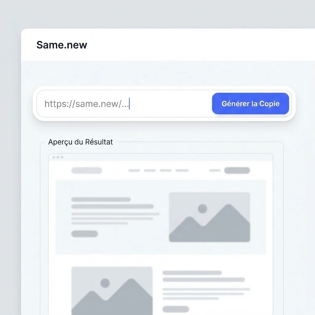 [Interface Same.new avec champ URL]