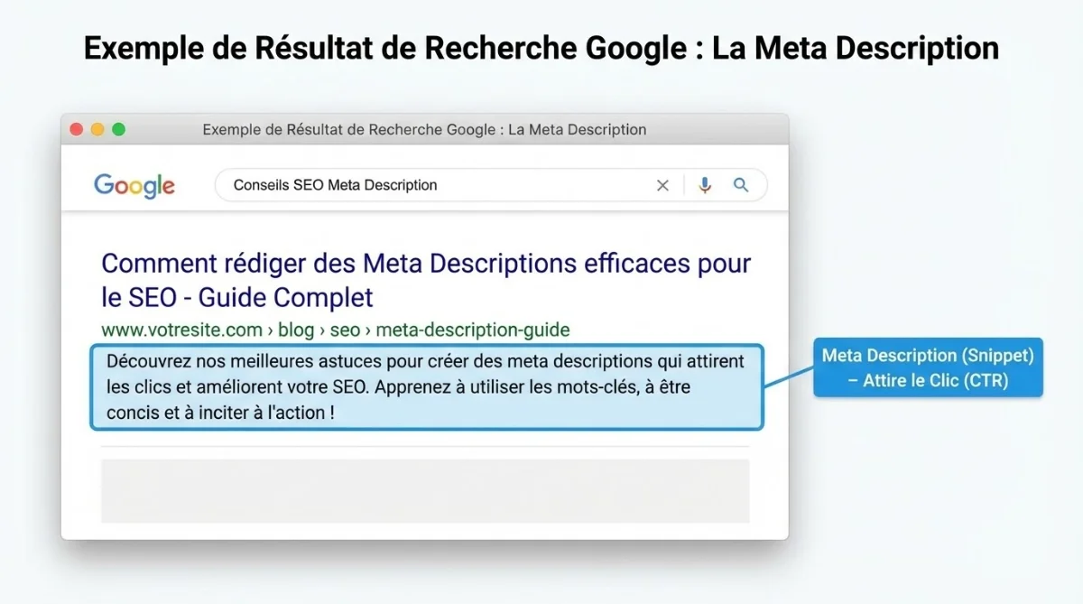 [Résultat Google avec meta description]