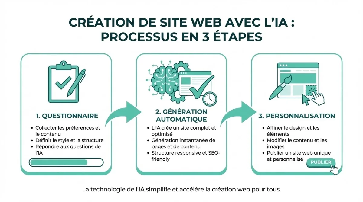 [3 étapes création site avec IA]