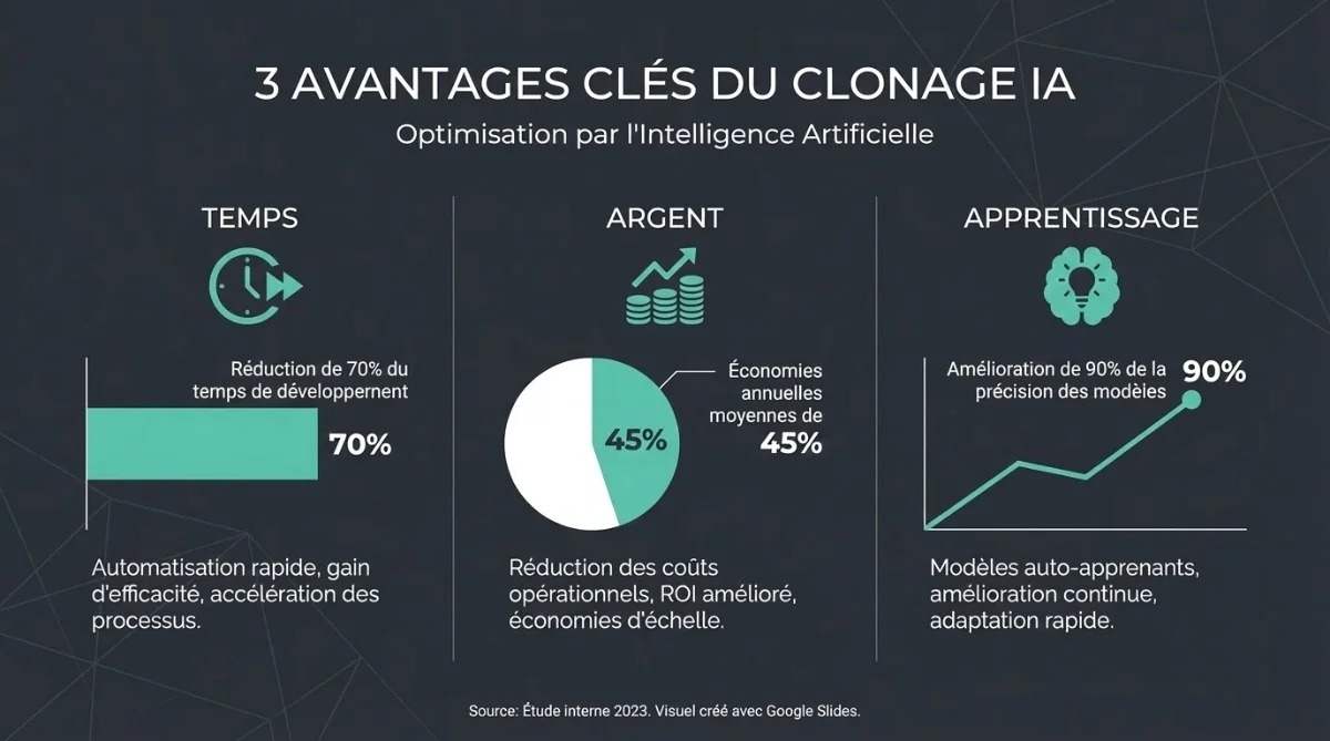 [3 avantages clés du clonage IA]