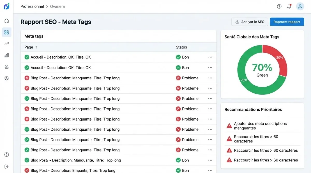 [Rapport analyse meta tags SEO]