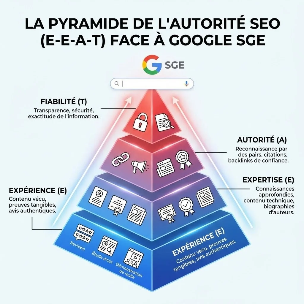 [Pyramide E-E-A-T pour SGE]