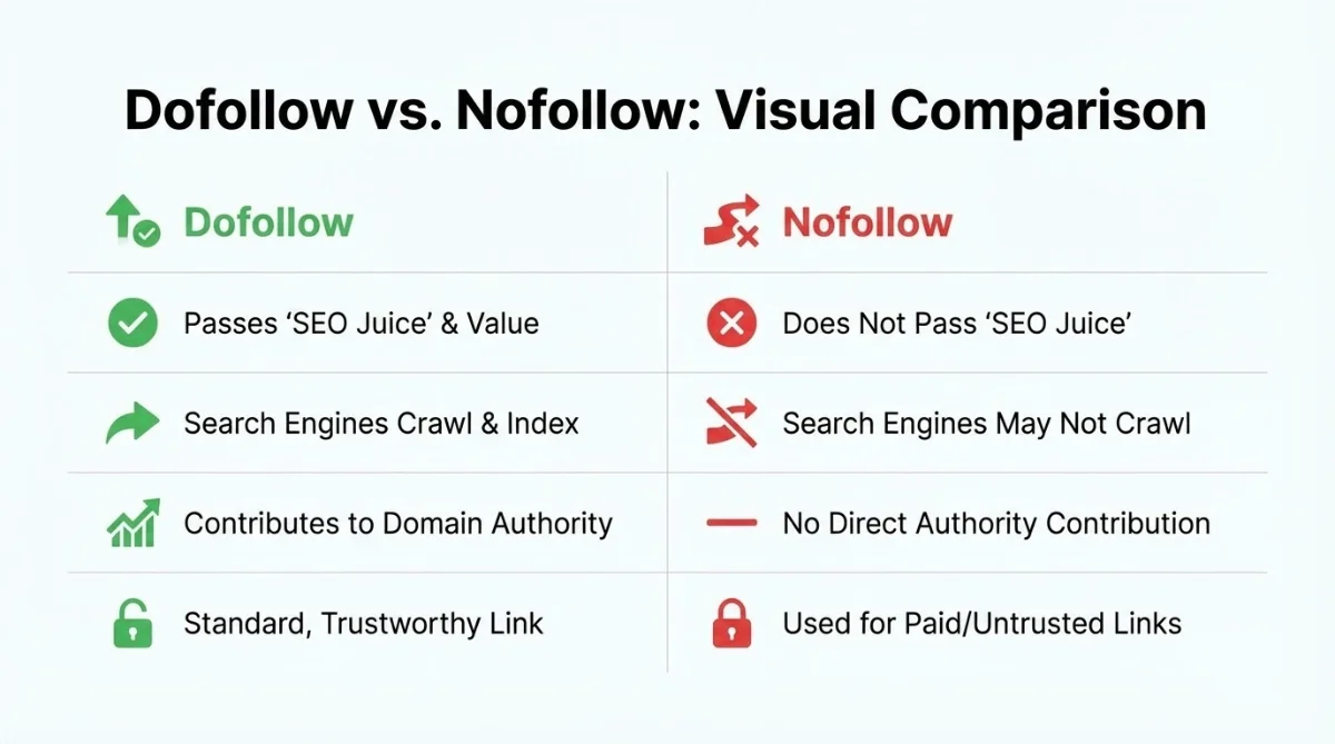 [Comparatif dofollow vs nofollow]